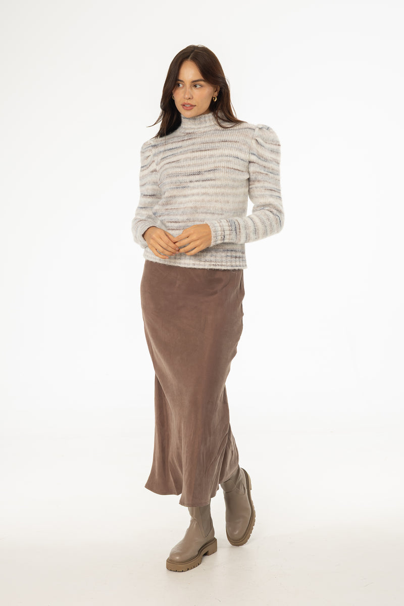 Brown Slip Skirt