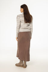 Brown Slip Skirt