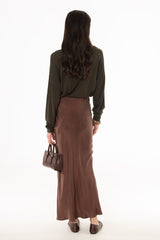 Brown Slip Skirt