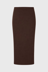 Brown Solid Skirt Legging