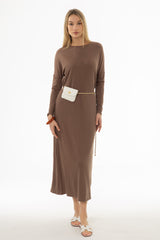 Brown Swing Maxi