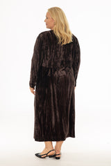 Brown Textured Velour Jumper
