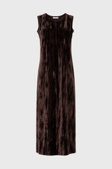 Brown Textured Velour Jumper