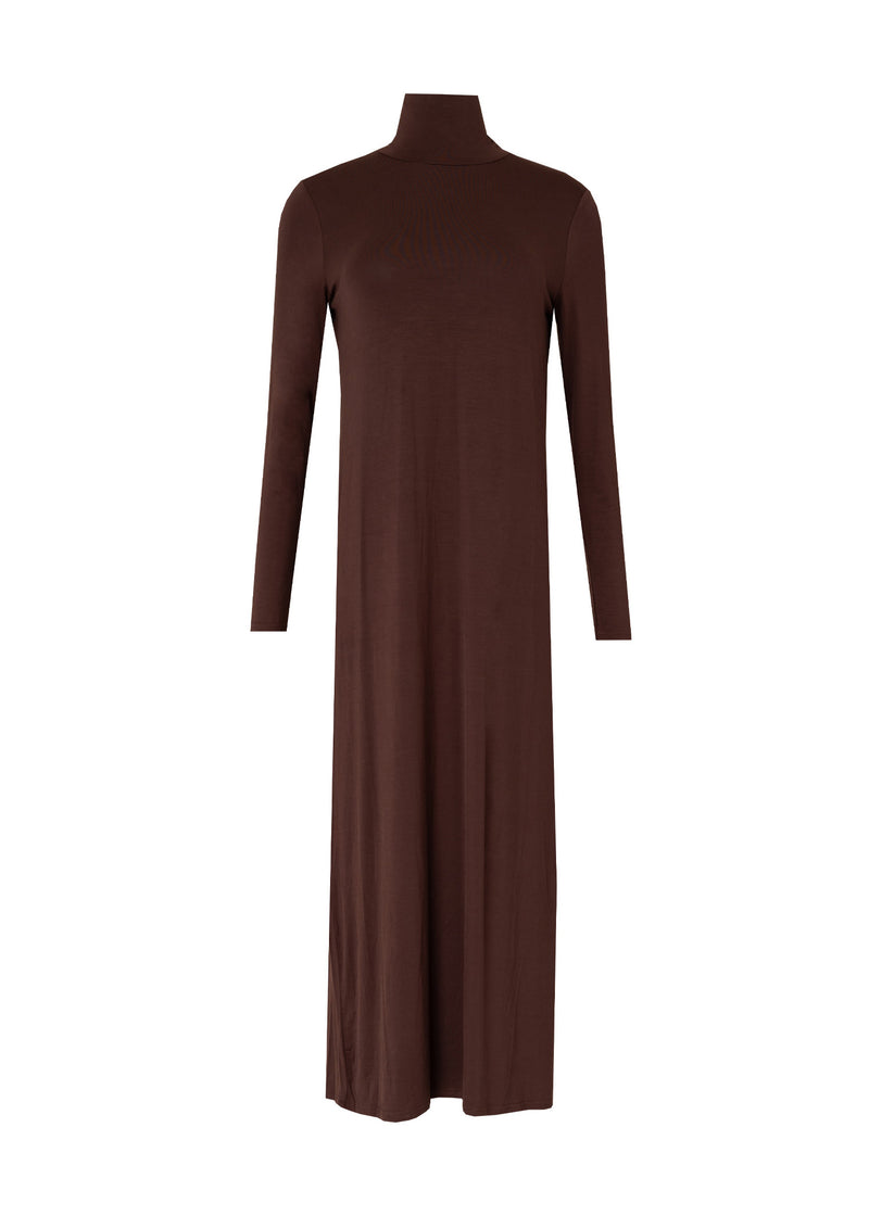 Brown Turtleneck Maxi Dress – BLANK
