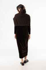 Brown Velour Basic Maxi