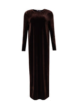 Brown Velour Basic Maxi