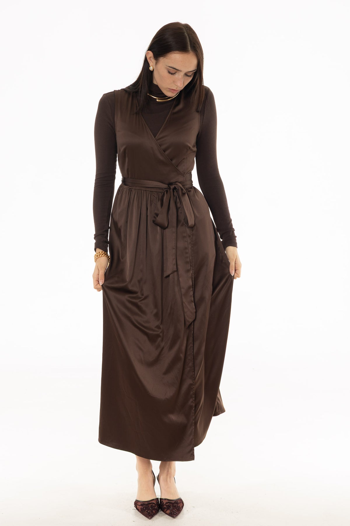 maxi prom dresses Dressime Strapless Corset A-Line Tiered Long Dress with Slit – dressime black_flower_dress Yellow Length Womens Brown Dress Shoes COLOR:Orange