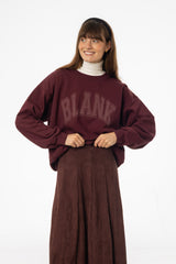 Burgundy Blank Sweatshirt