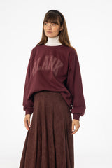 Burgundy Blank Sweatshirt