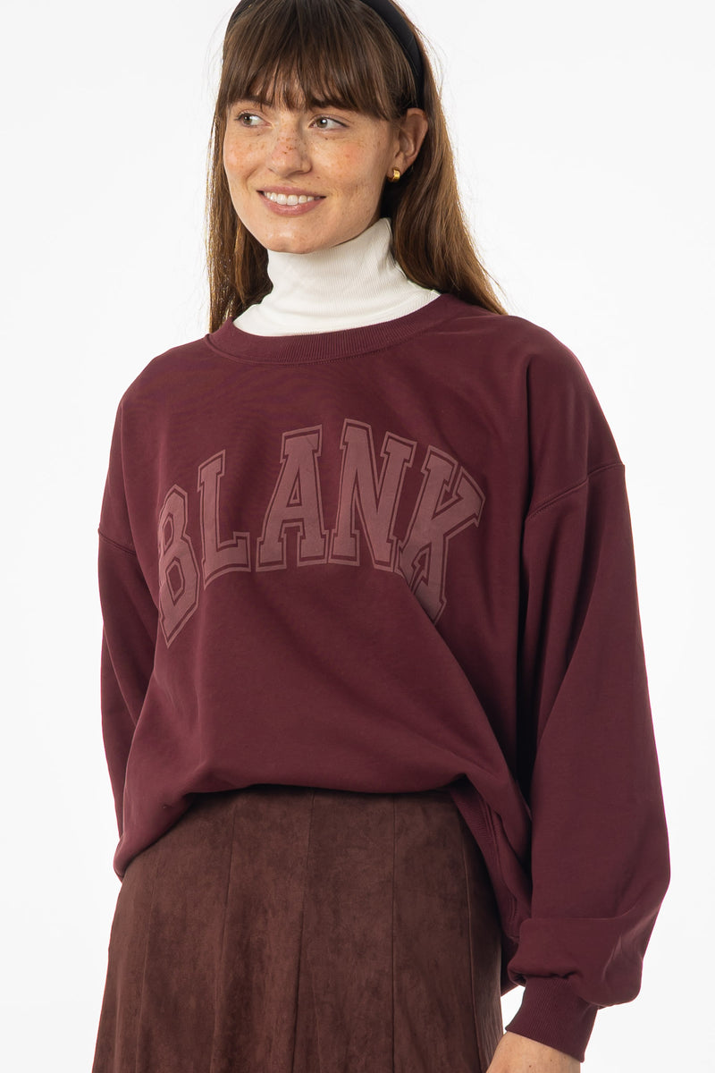 Burgundy Blank Sweatshirt