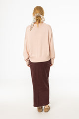 Burgundy Everyday Microsuede Skirt