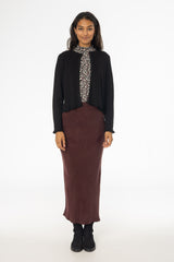Burgundy Slip Skirt