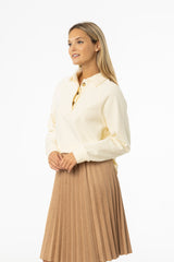 Butter Cream Polo Sweatshirt