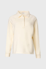Butter Cream Polo Sweatshirt