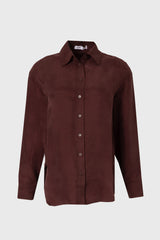 Burgundy Slip Blouse