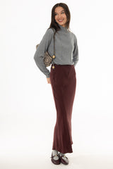 Cherry Lacquer Slip Skirt