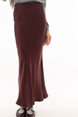 Cherry Lacquer Slip Skirt
