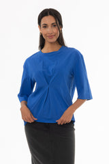 Cobalt Blue Pinched T-Shirt
