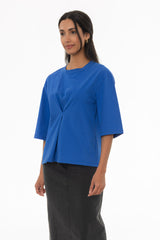 Cobalt Blue Pinched T-Shirt