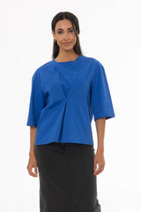 Cobalt Blue Pinched T-Shirt