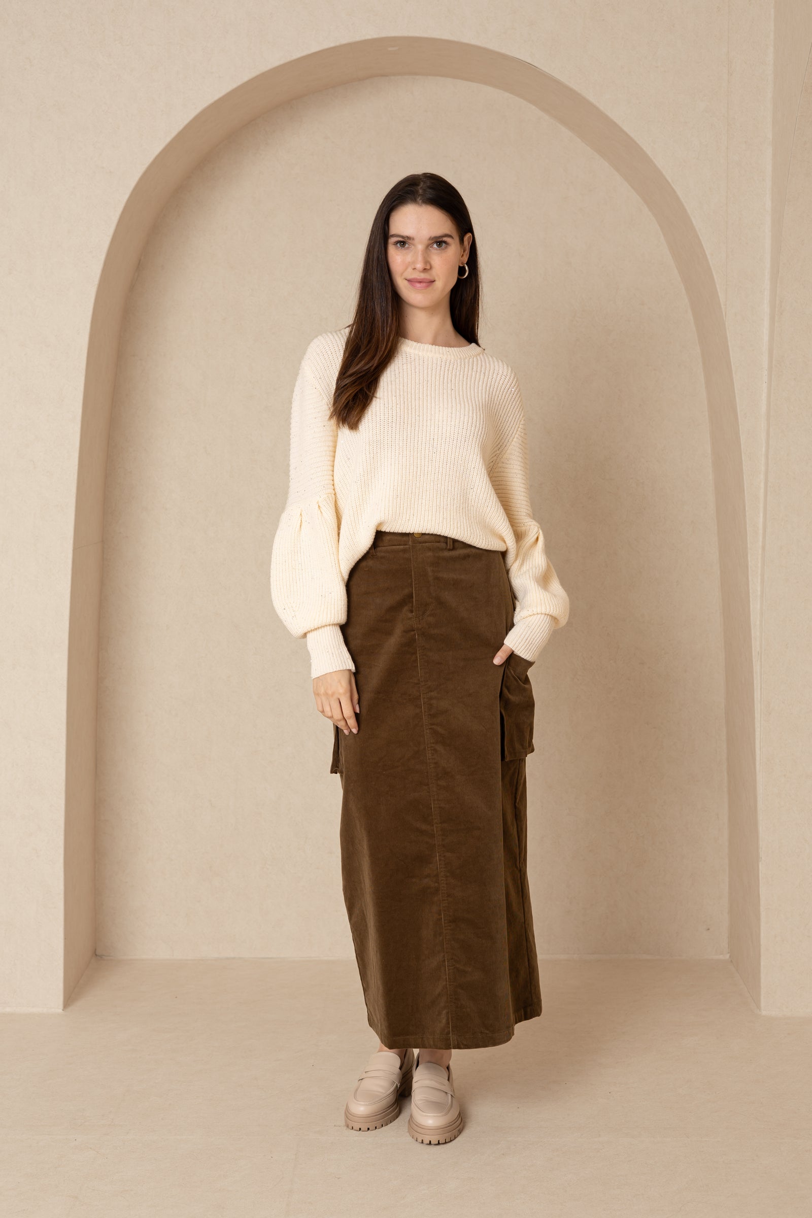 Corduroy utility skirt best sale