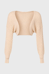 Cream Box Knit Shrug