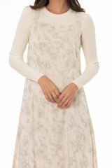 Cream Brushed Satin Jumper