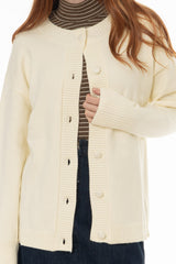 Cream Chunky Knit Cardigan