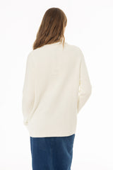Cream Double Breasted Chunky Knit Cardigan