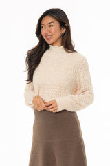 Cream Crochet Sweater