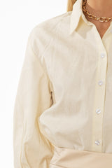 Cream Paisley 3/4 Sleeve Blouse