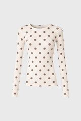 Cream Polka Dot T-Shirt