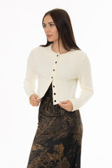 Cream Soft Knit Cardigan