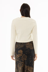 Cream Soft Knit Cardigan