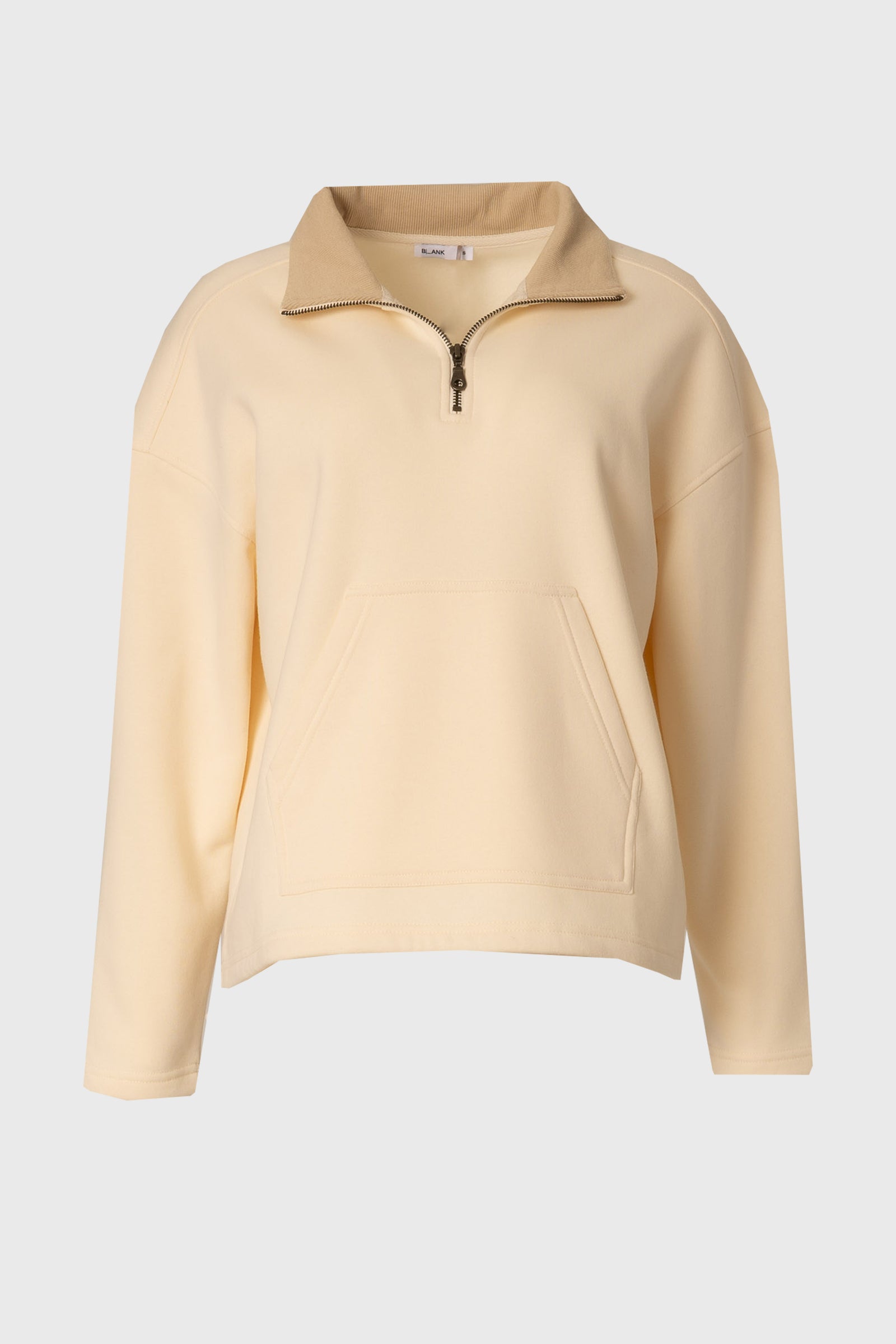 Cream Quarter Zip Sweater – BLANK