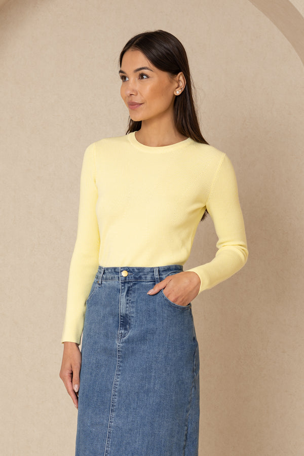 Yellow Crewneck Sweater