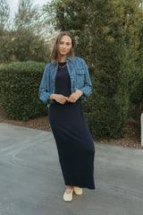 Navy Swing Maxi