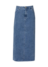 Dark Wash Stretch Denim Skirt