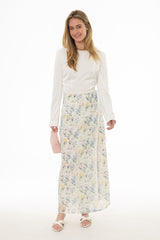 Floral Printed Wrap Skirt