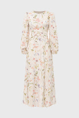 Floral Printed Crossover Maxi Dress