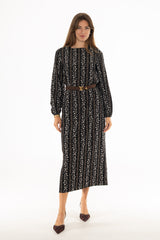 Floral Printed Square Neck Maxi Dress