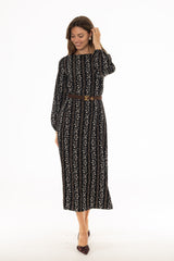 Floral Printed Square Neck Maxi Dress