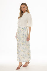 Floral Printed Wrap Skirt