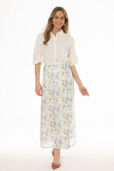 Floral Printed Wrap Skirt