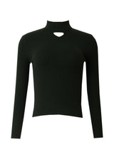 Forest Green Cutout Sweater