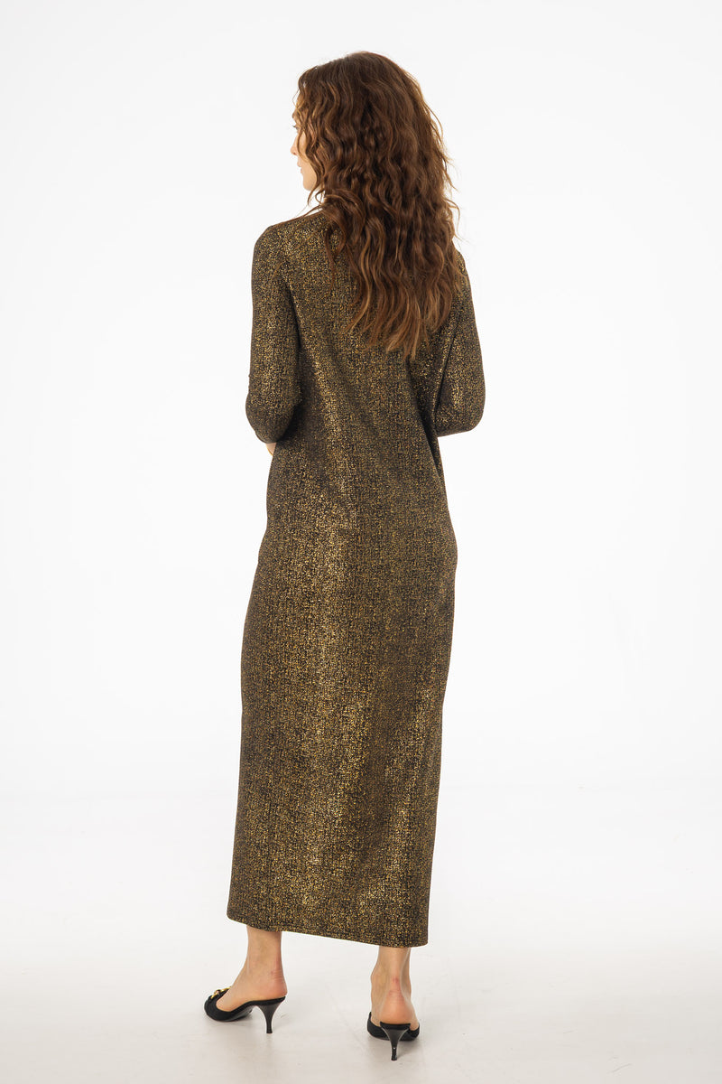 Gold Sparkle Maxi Dress