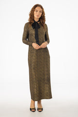 Gold Sparkle Maxi Dress