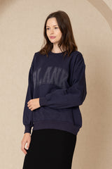 Navy Blank Sweatshirt