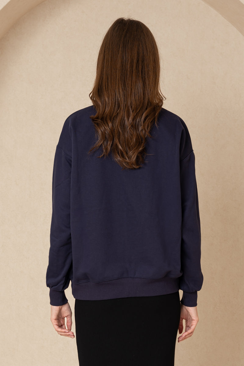 Navy Blank Sweatshirt