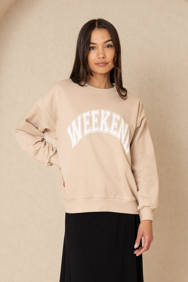 Tan Weekend Sweatshirt